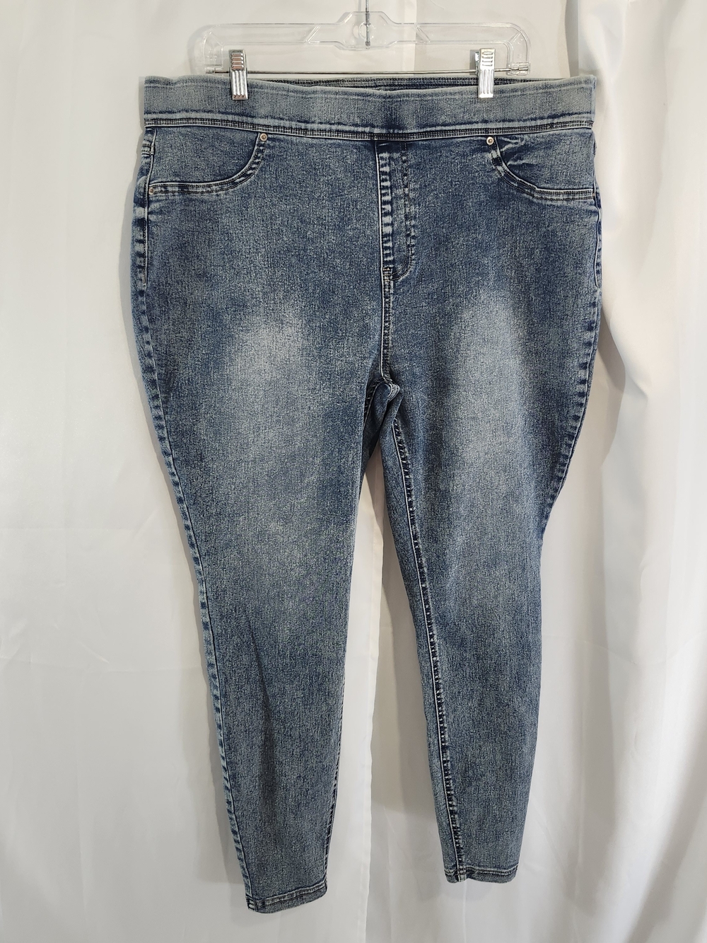 Terra & Sky Light Blue Wash Jeggings - Slim Fit